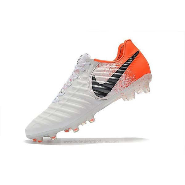 Nike Tiempo Legend Elite FG Blanco Naranja Negro